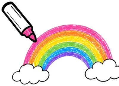 Rainbow marker testing lab visual